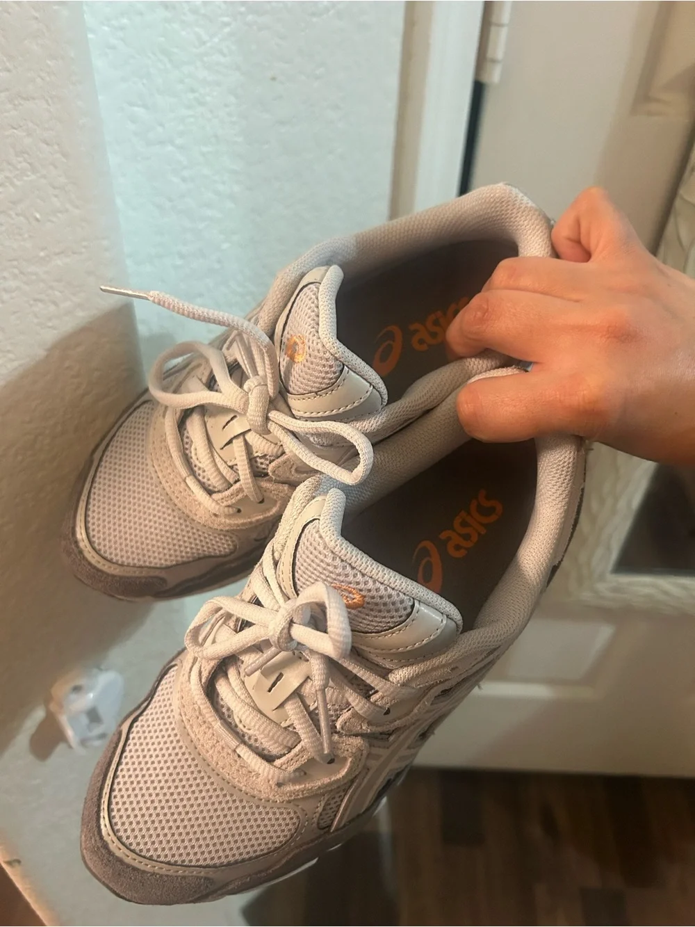 Asics Women's White and Gray Athletic Shoes